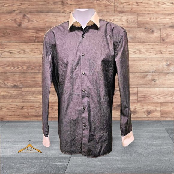 Hugo Boss Other - Hugo Boss Dress Shirt - Size 17, Winchester Collar, Slate Gray